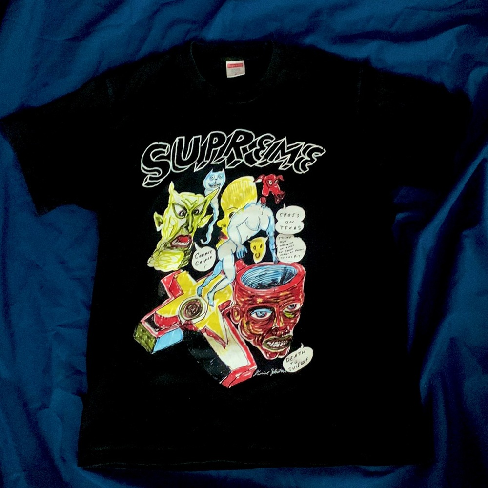 Supreme daniel johnston graphic tee (Adult Medium)